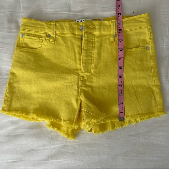 Yellow Denim Shorts - Picture 3 of 5